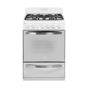 COCINA MULTIGAS 4 HORNALLAS CON REJILLAS DIVIDIDAS  - EFICIENCIA ENERGÉNITCA A+ - CRISTAL ESPEJADO - TIMER - LUZ - GRILL Y SPIEDO - BLANCO - ORMAY [GOURMET PRO BL]