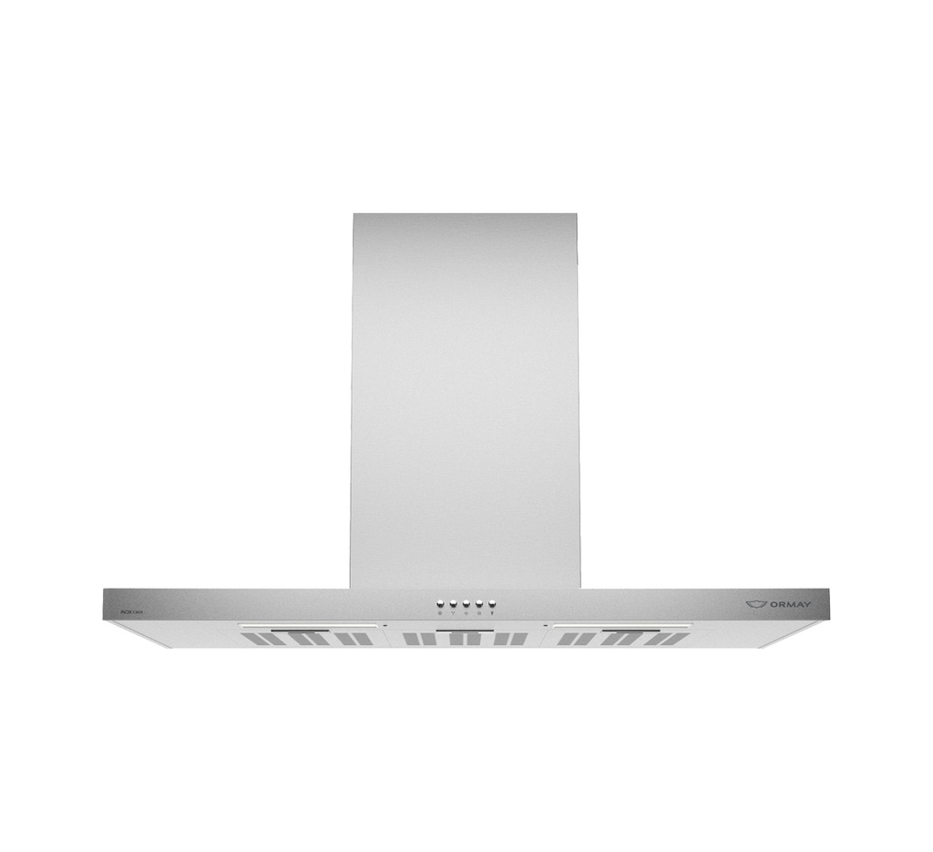 CAMPANA DE PARED 90CM - LUZ LED - 3 VELOCIDADES - ACERO INOXIDABLE - ORMAY [INOX C903]