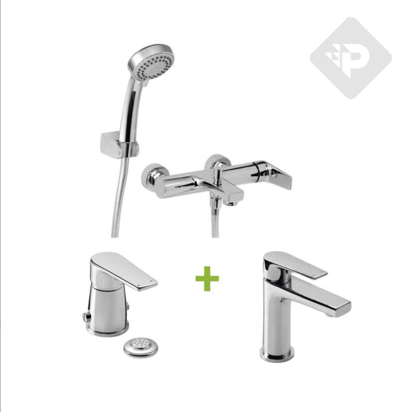 PACK COMBO GRIFERIA MONOCOMANDO BAÑO NEXT - PIAZZA