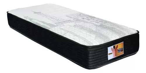 COLCHÓN CON RESORTES SERENITY - 1 PLAZA - 0.80X1.9 MTS - ALTURA: 23,5CM - KING KOIL [55100]