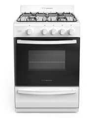 COCINA TEMPO MULTIGAS 4 HORNALLAS CON REJILLAS DIVIDIDAS  - EFICIENCIA ENERGÉNITCA A+ - BLANCO - ORMAY 