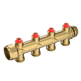 COLECTOR 2 CIRCUITOS DE 3/4" CON ROSCA DE 1" - MANDADA - CON VALV. DE EQUILIBRO  - R583SY102 GIACOMINI - LNA