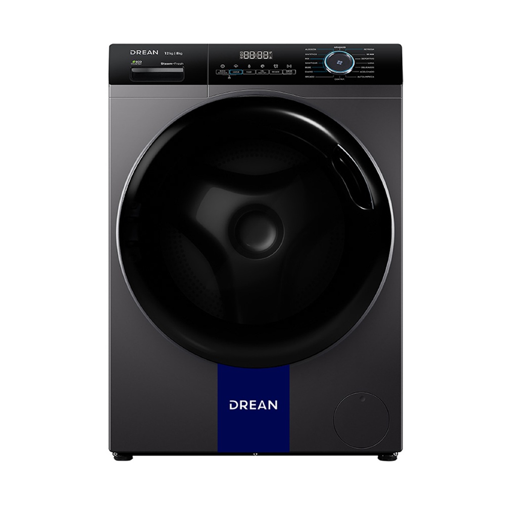 LAVASECARROPAS INVERTER 12 KG LAVADO - 8KG SECADO GRIS - DREAN [LSCDR1208SG0]