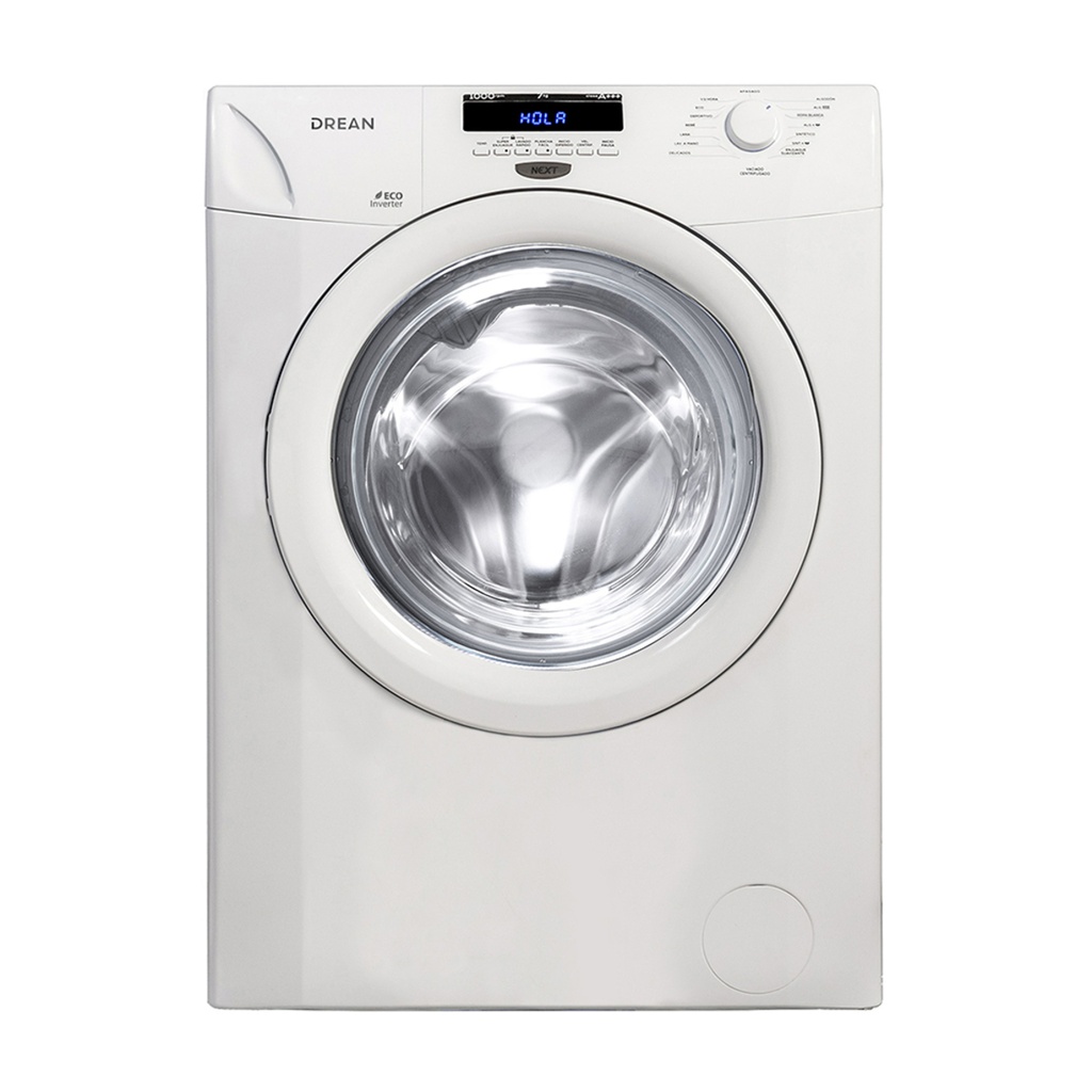 LAVARROPAS AUTOMATICO INVETER - CARGA FRONTAL 7KG  - 1000 RPM - EFICIENCIA ENERGÉTICA A+++ - BLANCO - DREAN[LFDR0710SB0]