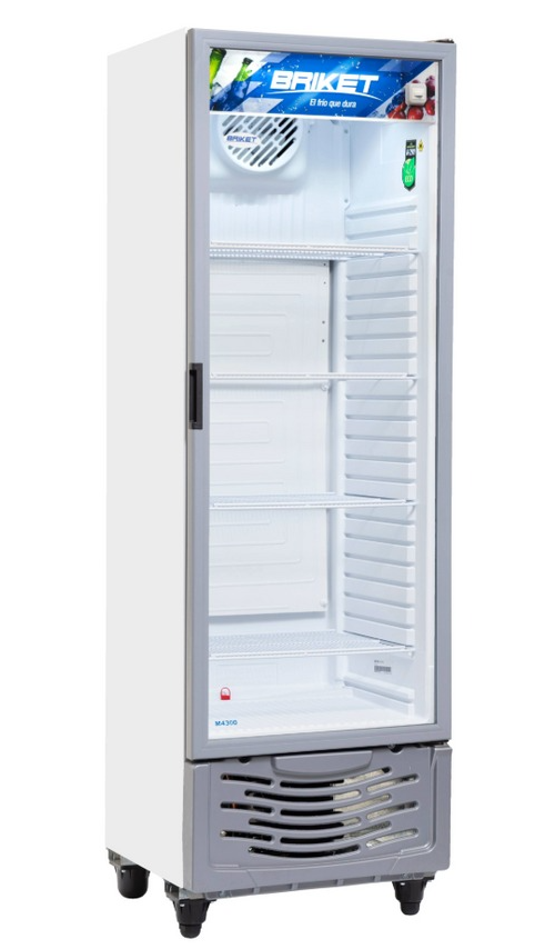 HELADERA EXHIBIDORA VERTICAL PREMIUM MASTER 4300 - CENEFA INTERIOR, ILUMINACION LED PERIMETRAL, CONTROLADOR INTELIGENTE - BRIKET