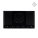 ANAFE DE INDUCCION DE 5 ZONAS CON DETECCION DE ZONAS Y BISEL FRONTAL NEGRO DE 90cm - NODOR [ISN9223BK]
