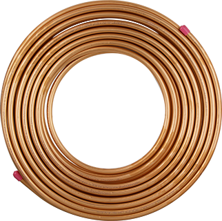 CAÑO DE COBRE FLEXIBLE Ø 1/4" - 0.8MM - ROLLO 15MTS - BRASIL - PRECIO POR MT