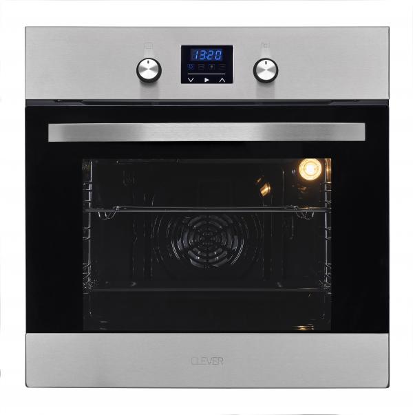 HORNO ELÉCTRICO 60LTS - EMPOTRABLE - EFICIENCIA ENERGÉTICA: A - 9 FUNCIONES - VIDRIO TEMPLADO COCINA - 60CMX60CM - EFICIENCIA ENERGÉTICA: A - ACERO INOXIDABLE - CLEVER [2609]