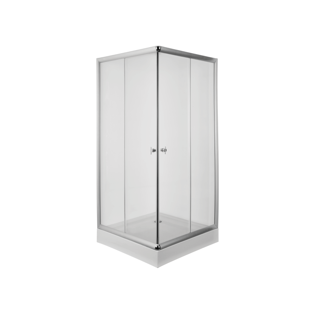 CABINA DUCHA RECTANGULAR 900 x 900 PIAZZA - CON RECEPTACULO DESCARGA - 5 AÑOS DE GARANTIA