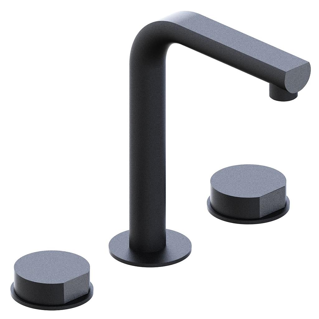 GRIFERÍA LAVATORIO BICOMANDO LUXURY NEGRO - HIDROMET - 10 AÑOS DE GARANTÍA [15006NEGR]