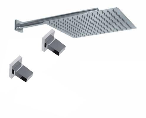 GRIFERÍA DUCHA BICOMANDO SIN TRANSFERENCIA BLOCK UP CROMO - HIDROMET - 10 AÑOS DE GARANTÍA [34004CRCR]