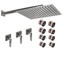 GRIFERÍA DUCHA 2 VIAS BICOMANDO CON ESCOCESA BLOCK LEVER CROMO - HIDROMET - 10 AÑOS DE GARANTÍA [03467CRCR]