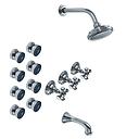 GRIFERÍA BAÑERA 3 VIAS BICOMANDO CON ESCOCESA Y DUCHADOR BAVERLY CRUZ CROMO - HIDROMET - 10 AÑOS DE GARANTÍA [00440CRCR]