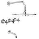 GRIFERÍA DUCHA BICOMANDO CON TRANSFERENCIA LOOK CRUZ CROMO - HIDROMET - 10 AÑOS DE GARANTÍA [31103CRCR]