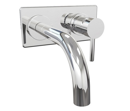 GRIFERÍA LAVATORIO DE PARED MONOCOMANDO VECTOR CROMO - HIDROMET - 10 AÑOS DE GARANTÍA [42180CRCR]