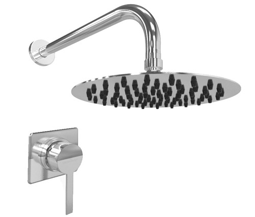 GRIFERÍA DUCHA MONOCOMANDO SIN TRANSFERENCIA STORM CROMO - HIDROMET - 10 AÑOS DE GARANTÍA [04814CRCR]