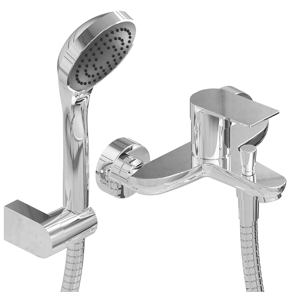 GRIFERÍA DUCHA EXTERIOR MONOCOMANDO CON TRANSFERENCIA RAPTOR CROMO - HIDROMET - 10 AÑOS DE GARANTÍA [9477CRCR]