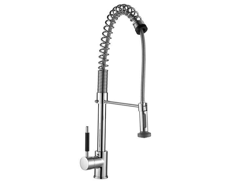 GRIFERÍA MONOCOMANDO GOURMET COCINA MESADA CON ROCIADOR EXTRAIBLE CROMO PIAZZA [10308]