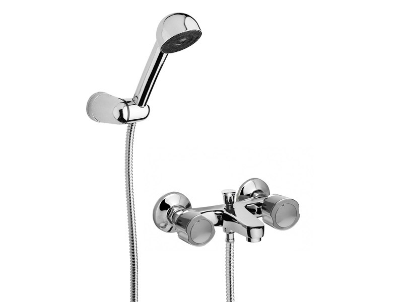 GRIFERÍA BICOMANDO CONVENCIONAL VIVA PLUS DUCHA EXTERIOR CON TRANSFERENCIA CROMO HYDROS [1703911]