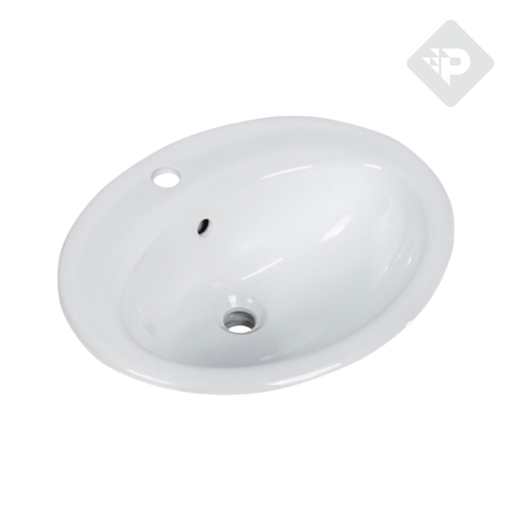 BACHA DE PORCELANA SOBREMESADA (56x48,5x21) - 1 AGUJERO PIAZZA [S105]