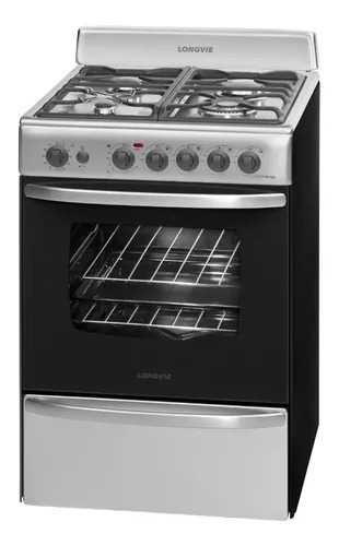 COCINA PREMIUM A GAS LONGVIE 60CM - INOXIDABLE - EFICIENCIA A  [19601X]