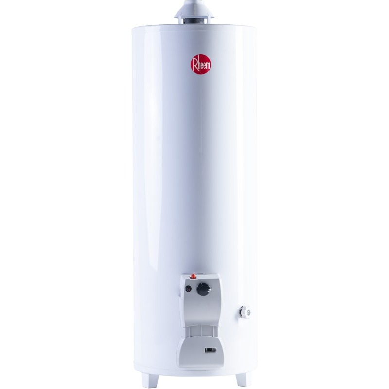 TERMOTANQUE GAS NATURAL RHEEM 120lts - DE PIE - CONEXION SUPERIOR - [TPG120GNRH]