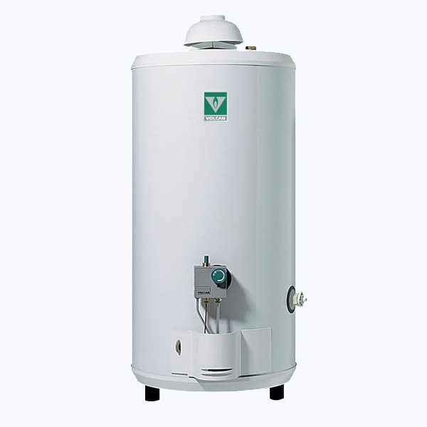 TERMOTANQUE GAS NATURAL 80LTS BLANCO - CONEXIÓN SUPERIOR - VOLCAN [0080GV]