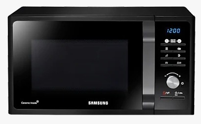 MICROONDAS 23 LTS  - 6 NIVELES - INTERIOR CERÁMICO - CON GRILL - NEGRO - SAMSUNG  [SAMG23F3K3TAK]