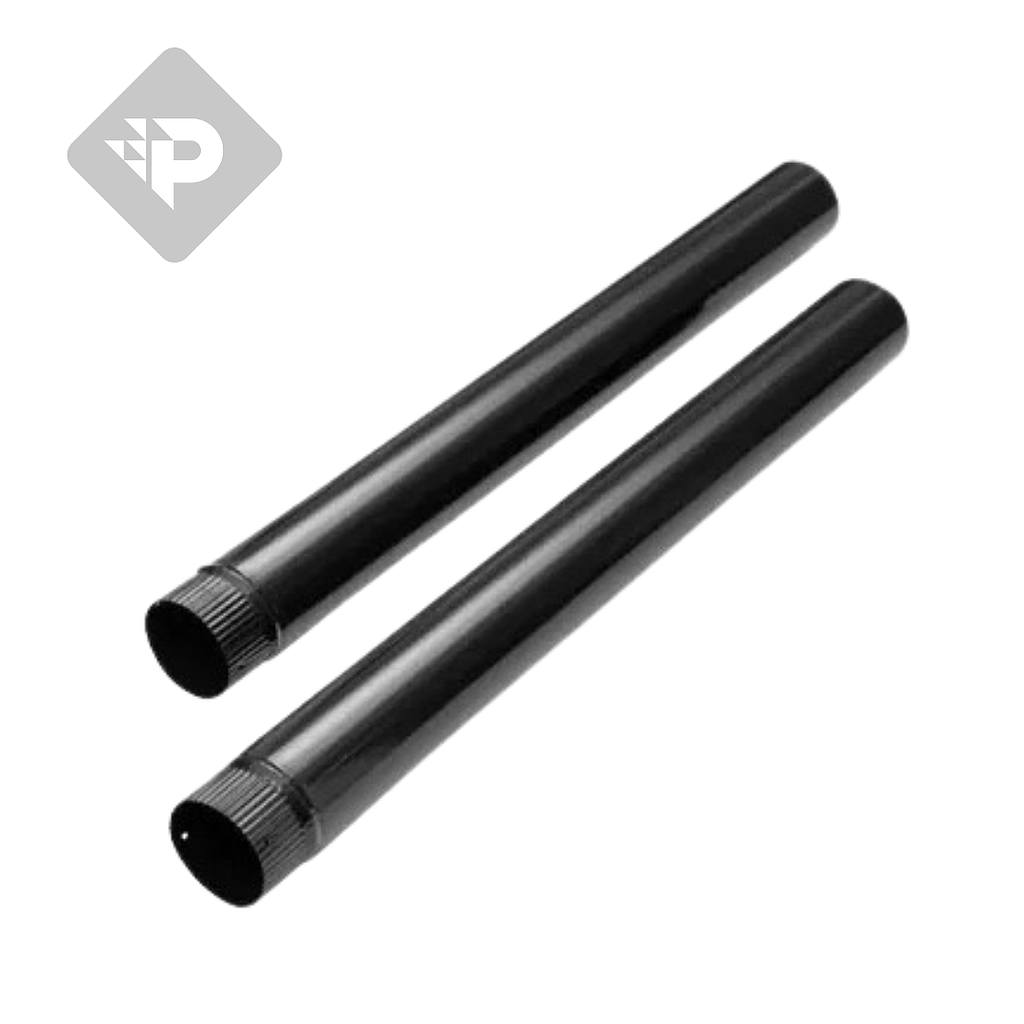 CONDUCTO 4" x 1m. ENLOZADO NEGRO - TROMEN [05-000-131]