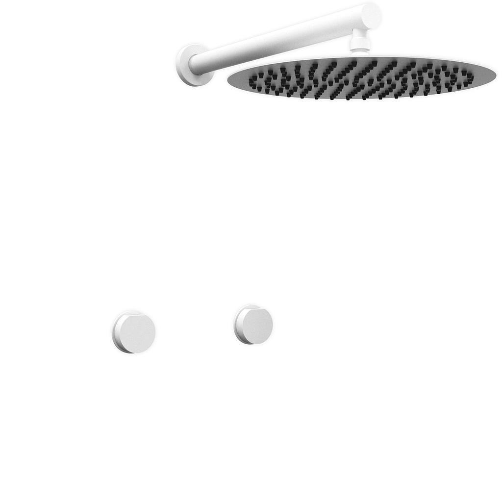 GRIFERÍA DUCHA BICOMANDO SIN TRANSFERENCIA LUXURY BLANCO - HIDROMET - 10 AÑOS DE GARANTÍA [15009BLBL]