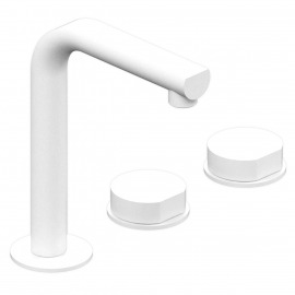 GRIFERÍA LAVATORIO DIRECCIONABLE BICOMANDO LUXURY BLANCO - HIDROMET - 10 AÑOS DE GARANTÍA [15019BLBL]