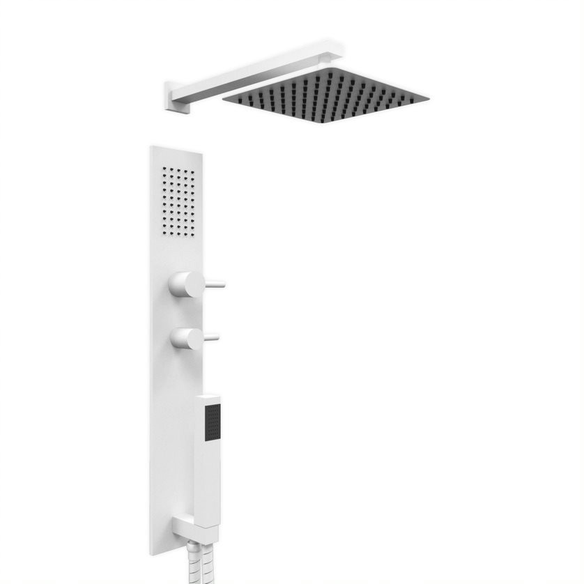 COLUMNA INTEGRAL 650 VOL REDONDO CON DUCHA TECHO BLANCO - HIDROMET - 10 AÑOS DE GARANTÍA [87737BLBL]