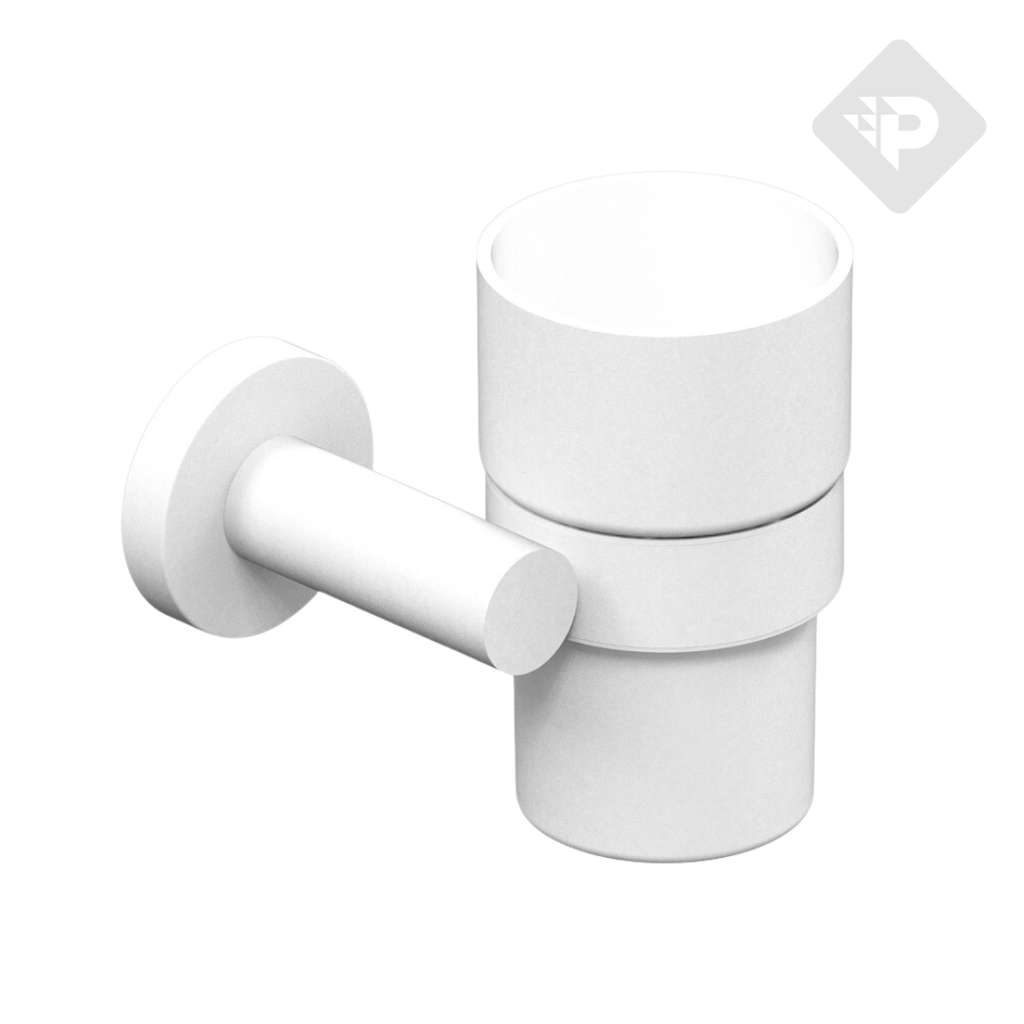 ACCESORIO PORTA CEPILLO DYNAMIC BLANCO -  HIDROMET [8511BLBL]