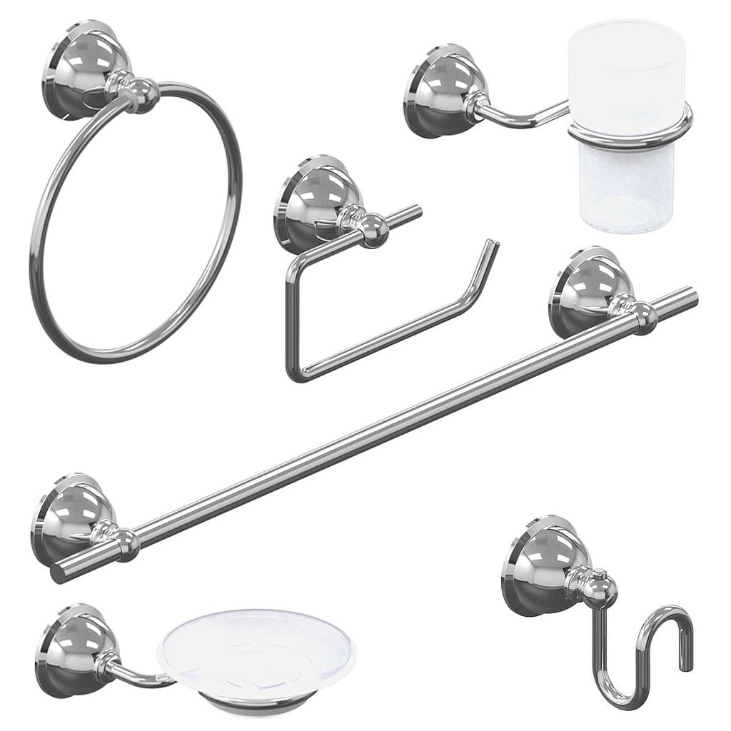 KIT 6 PIEZAS SELF CROMO -  HIDROMET [00982CRCR]