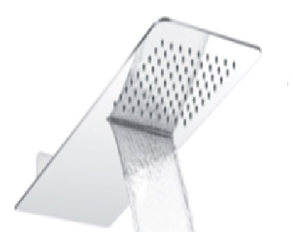 GRIFERÍA DUCHA DE PARED CON LAMA RECTANGULAR SLIM CROMO - HIDROMET - 10 AÑOS DE GARANTÍA [1915CRCR]