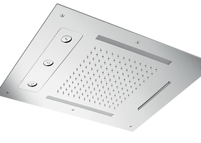 GRIFERÍA CROMOTERAPIA CON LED, LAMA Y ROTADORES CROMO - HIDROMET [1916CRCR]