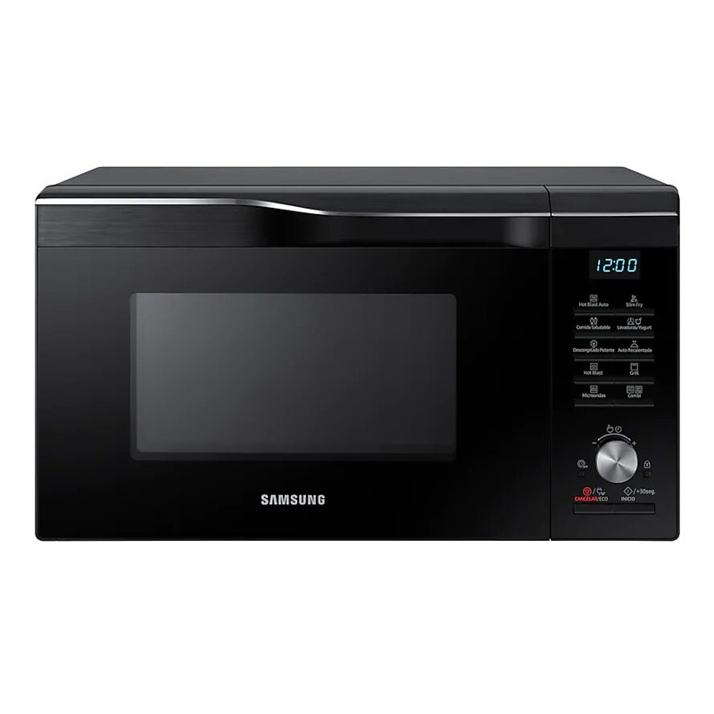 MICROONDAS 28 LTS  - 6 NIVELES - INTERIOR CERÁMICO - CON GRILL - HOT BLAST -NEGRO - SAMSUNG  [SAMC28M6055CK]