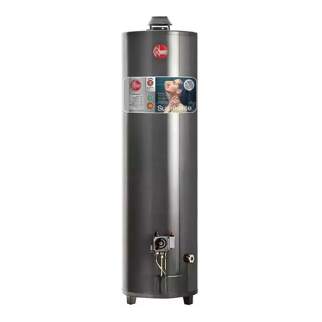 TERMOTANQUE 160L CONEXIÓN SUPERIOR GAS NATURAL NEGRO - RHEEM  [APG160NRH07]