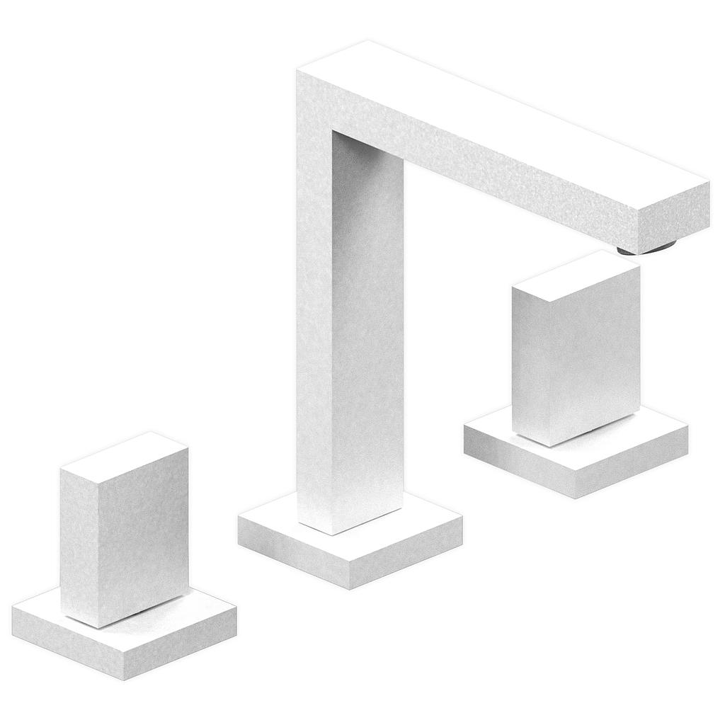 [26399] GRIFERÍA LAVATORIO BICOMANDO BLOCK UP BLANCO - HIDROMET - 10 AÑOS DE GARANTÍA [34001BLBL]