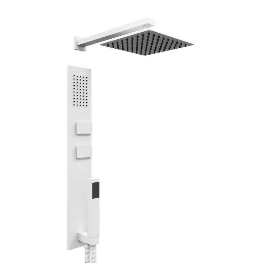 [26434] COLUMNA INTEGRAL 650 VOL CUADRADO BLANCO - HIDROMET - 10 AÑOS DE GARANTÍA [87736BLBL]