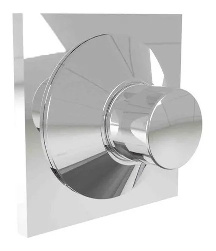 [26581] VÁLVULA DESCARGA INODORO CUADRADA CON CORTE CROMO -  HIDROMET [00940CRCR]