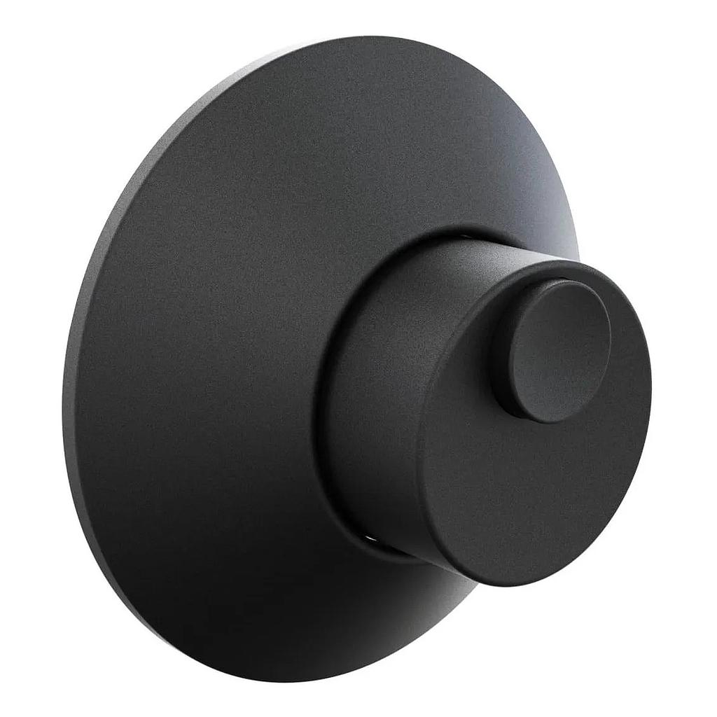 [26585] VÁLVULA DESCARGA INODORO REDONDA CON CORTE DOBLE ACCION NEGRO -  HIDROMET [942NEGR]