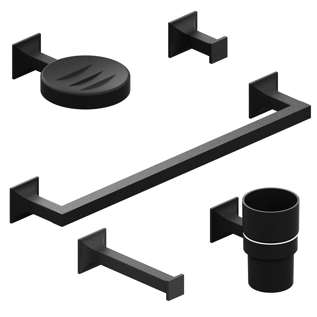 [26605] KIT 5 PIEZAS NEW CASTLE NEGRO -  HIDROMET [50085NEGR]