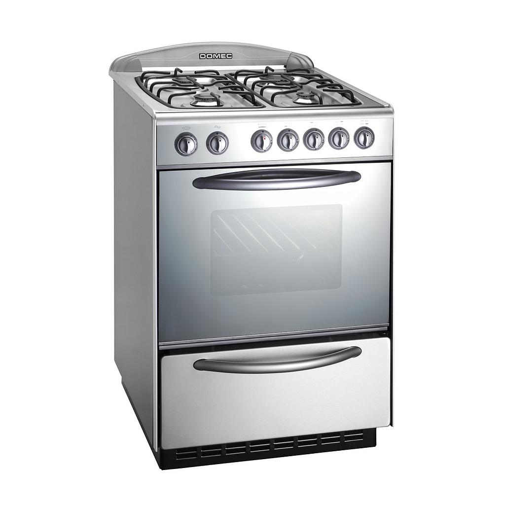[26856] COCINA MULTIGAS CXCLV REFLEX 4 HORNALLAS ACERO INOXIDABLE - DOMEC [61982]