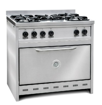 [26971] COCINA SEMI INDUSTRIAL 5 HORNALLAS 90CM ACERO INOXIDABLE - TST [450-90]