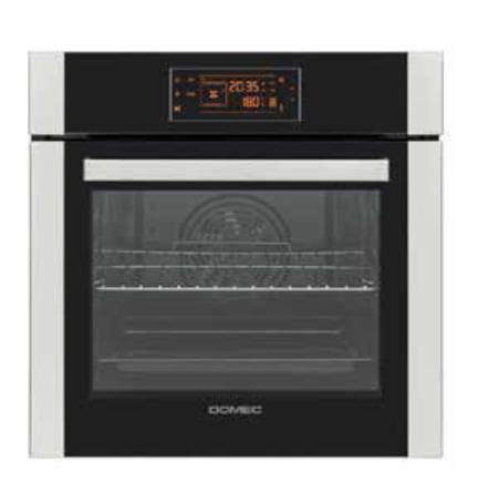 [27340] HORNO ELÉCTRICO 64LTS EUROMATIC B070  - EFICIENCIA ENERGÉTICA: A - EMBUTIR - CON GRILL, TIMER Y DISPLAY DIGITAL - 60CMX60CM - ACERO INOXIDABLE - DOMEC [52940]