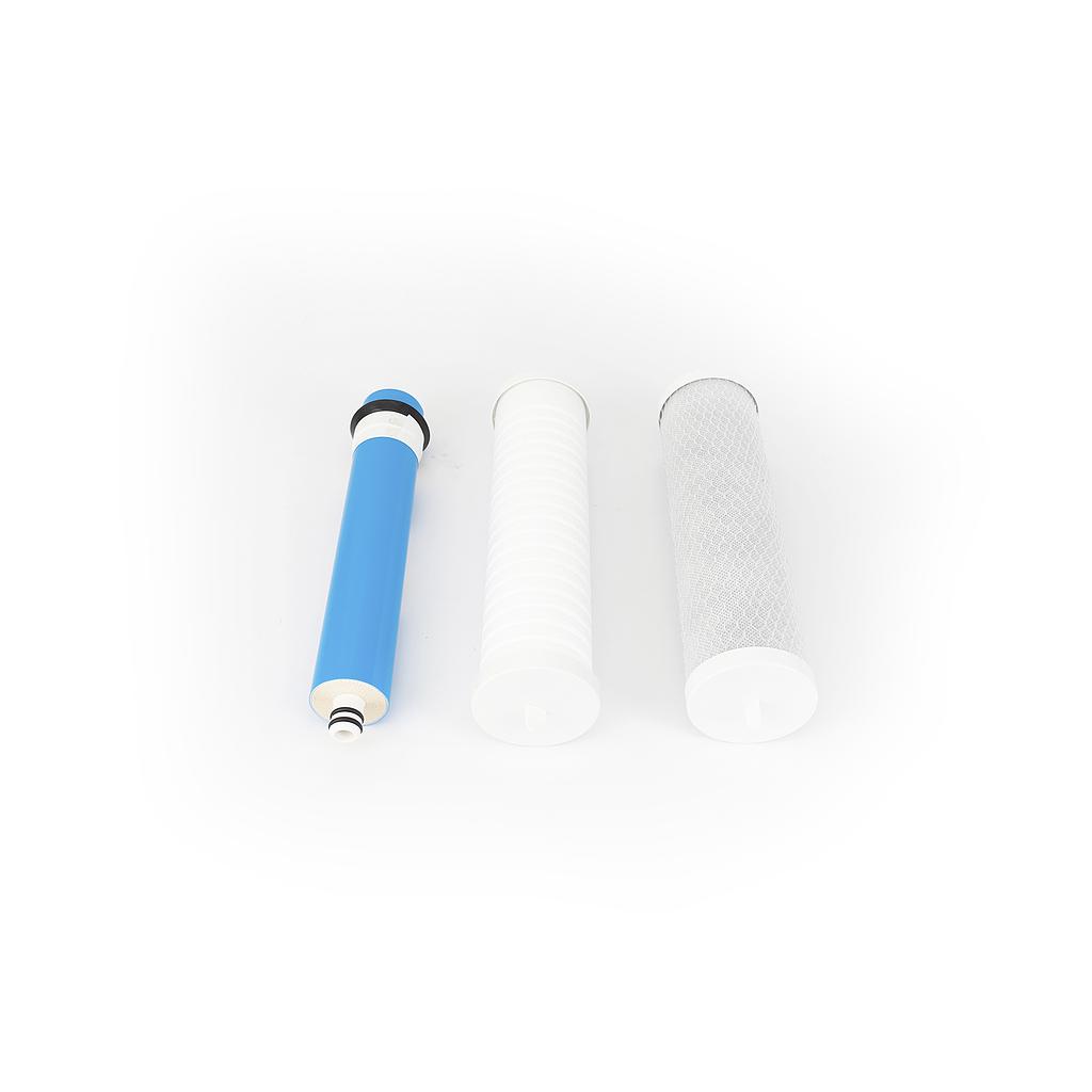 [27542] REPUESTO PARA FILTRO BELUGA OSMOSIS INVERSA - KIT DE 3 FILTROS - HIDROQUIL