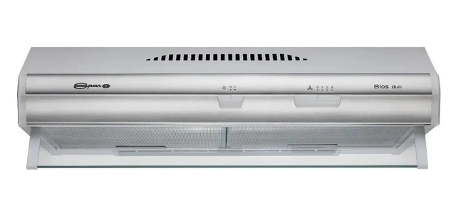 [27659] PURIFICADOR BIOS DUO 60CM CON FRENTE DE ACERO - 2 MOTORES - 3 VELOCIDADES - ABSORCION 500M3/H - BLANCO CON FRENTE DE ACERO - SPAR [3778-B00]