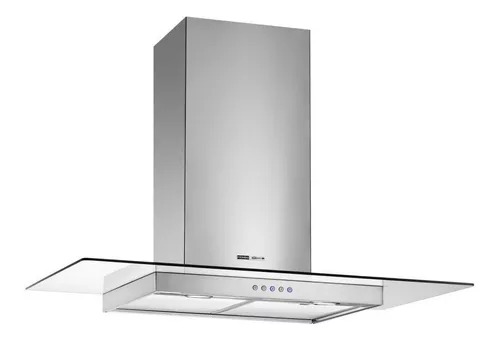 [27683] CAMPANA PARA PARED VETRO 90CM - 3 VELOCIDADES - TURBINA DOBLE - ACERO Y VIDRIO - SPAR - [6351-026]
