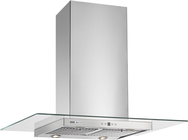 [27696] CAMPANA PARA PARED VETRO 90CM - 3 VELOCIDADES - TURBINA DOBLE - ACERO Y VIDRIO - SPAR - [6325-816]